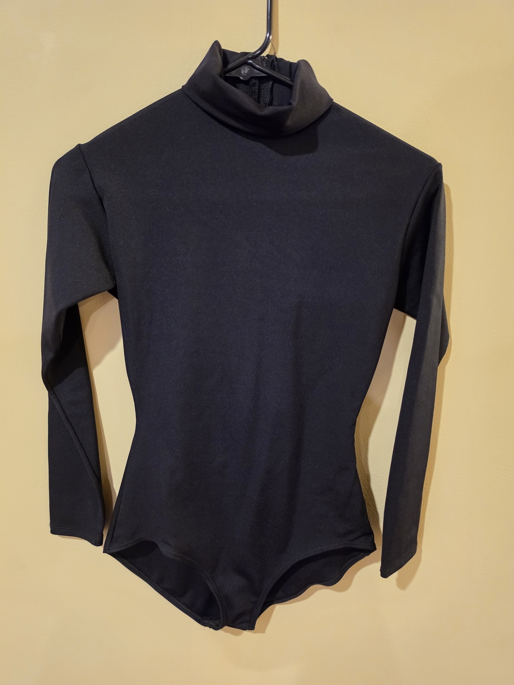 Capezio Black Turtleneck Long-Sleeve Bodysuit - Unbranded